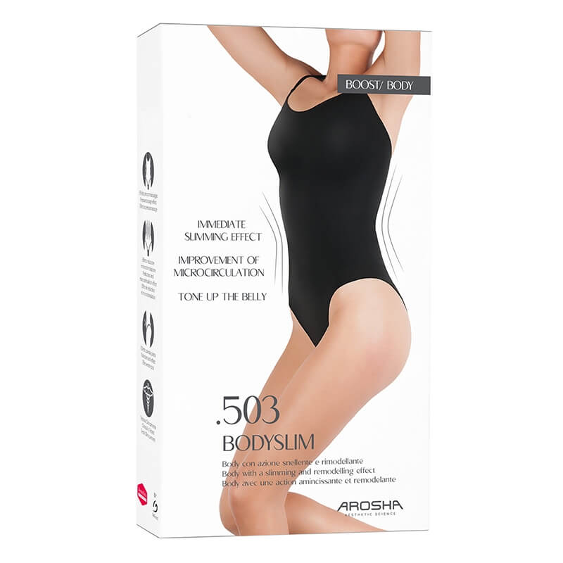 Arosha .503 Body Slim z Dermofibry® Bio Infrared Body rozmiar S/M (kolor czarny) 1 szt