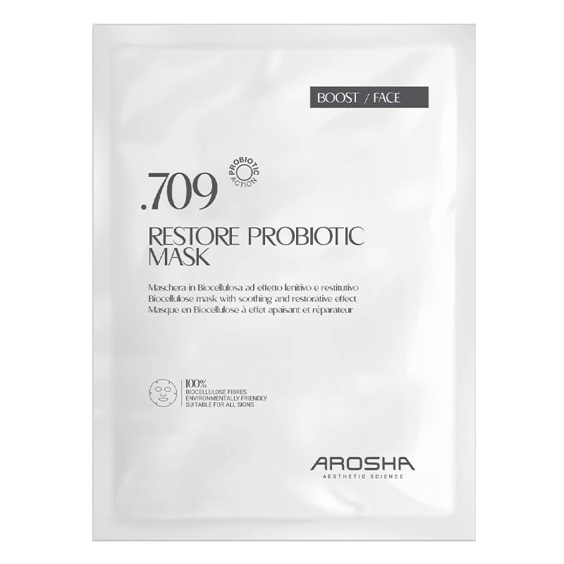 Arosha .709 Restore Probiotic Mask Kojąco-regenerująca maska biocelulozowa 1 szt
