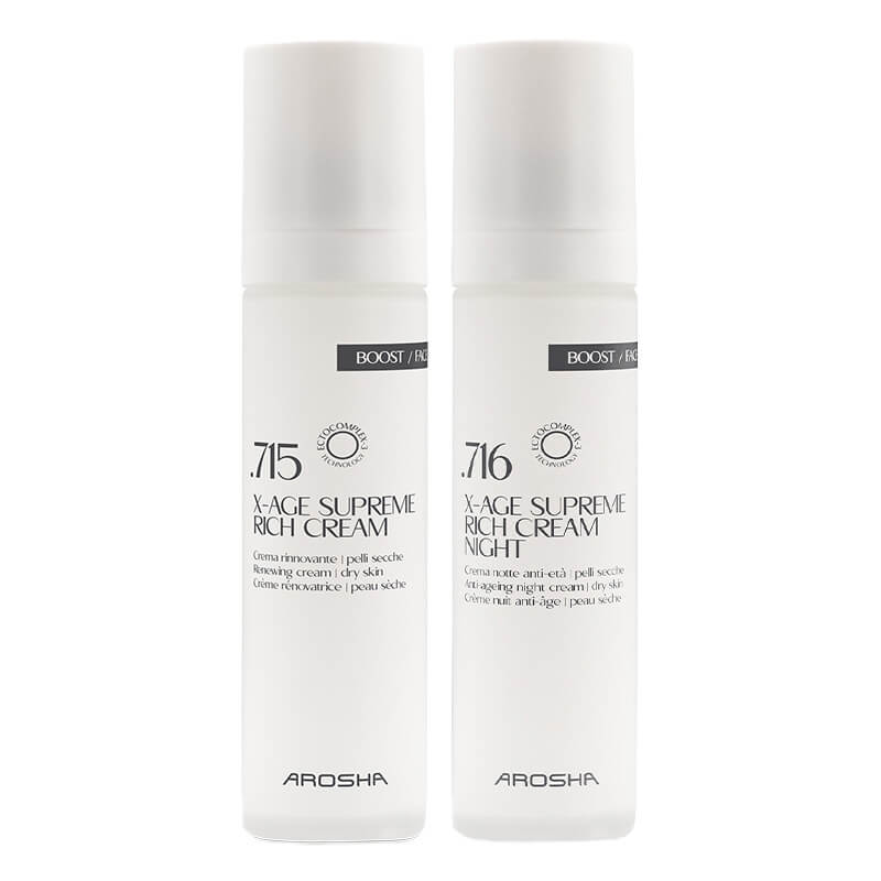 Arosha Nourish and Renew ZESTAW Krem anti-aging na noc do skóry suchej 50 ml + Odmładzający krem do skóry suchej 50 ml