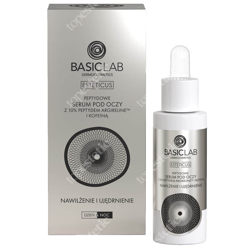 BasicLab Nawilżenie i Ujędrnienie Serum peptydowe pod oczy z argireliną 10%, 30 ml