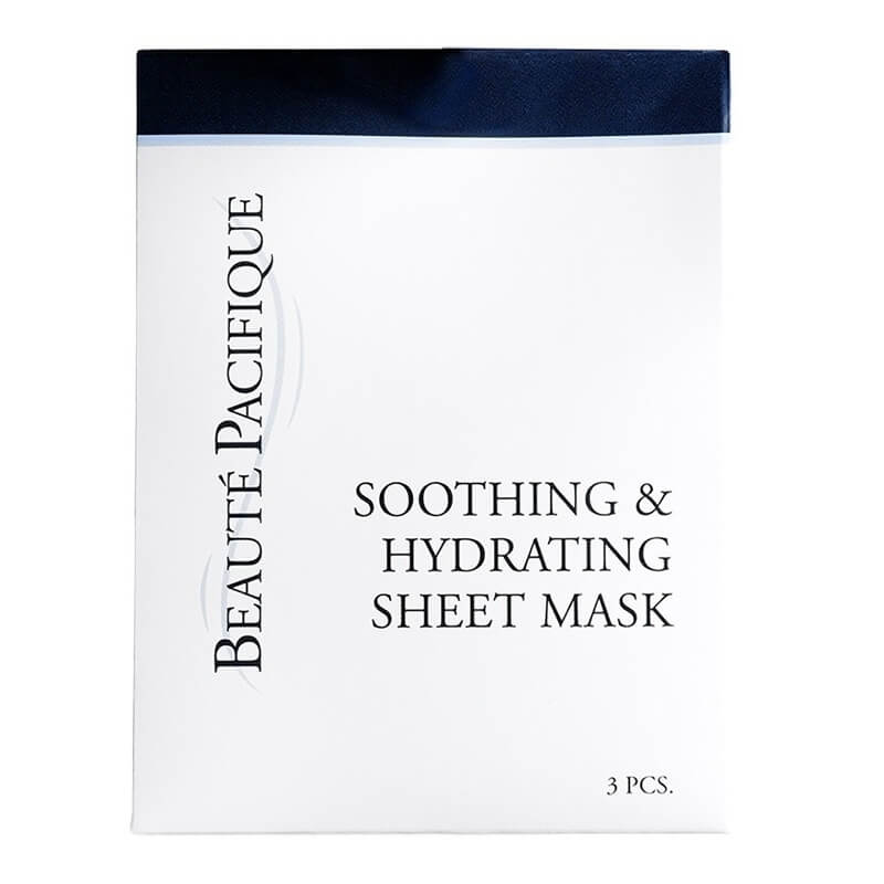 Beaute Pacifique Soothing and Hydrating Sheet Mask Kojąca i nawilżająca maska ​​w płachcie 3 szt