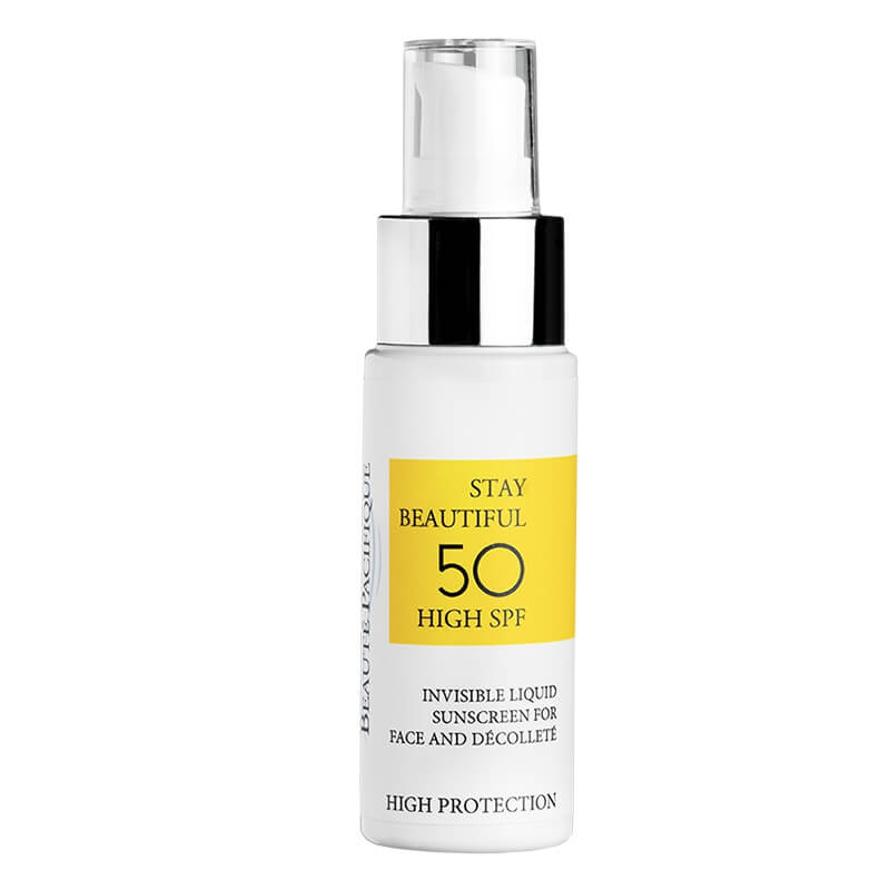 Beaute Pacifique Stay Beautiful 50 High SPF Lekki krem przeciwsłoneczny do twarzy i dekoltu 50 ml
