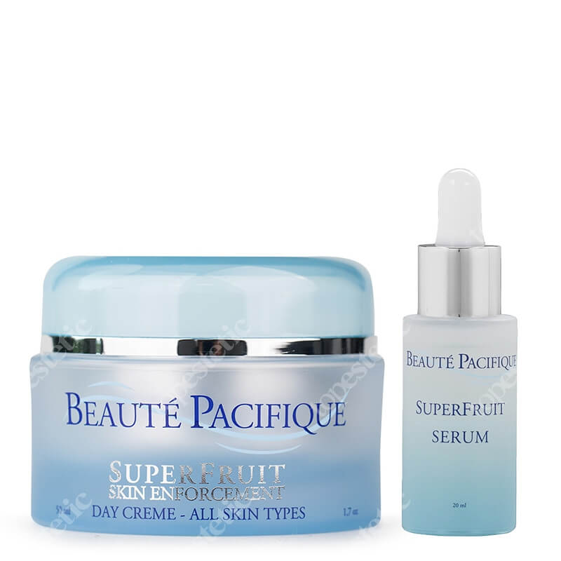 Beaute Pacifique Superfruit Serum + Superfruit Day Creme, All Skin ZESTAW Serum wzmacniające skórę 20 ml + Krem na dzień nawilżająco - rozjaśniający 50 ml