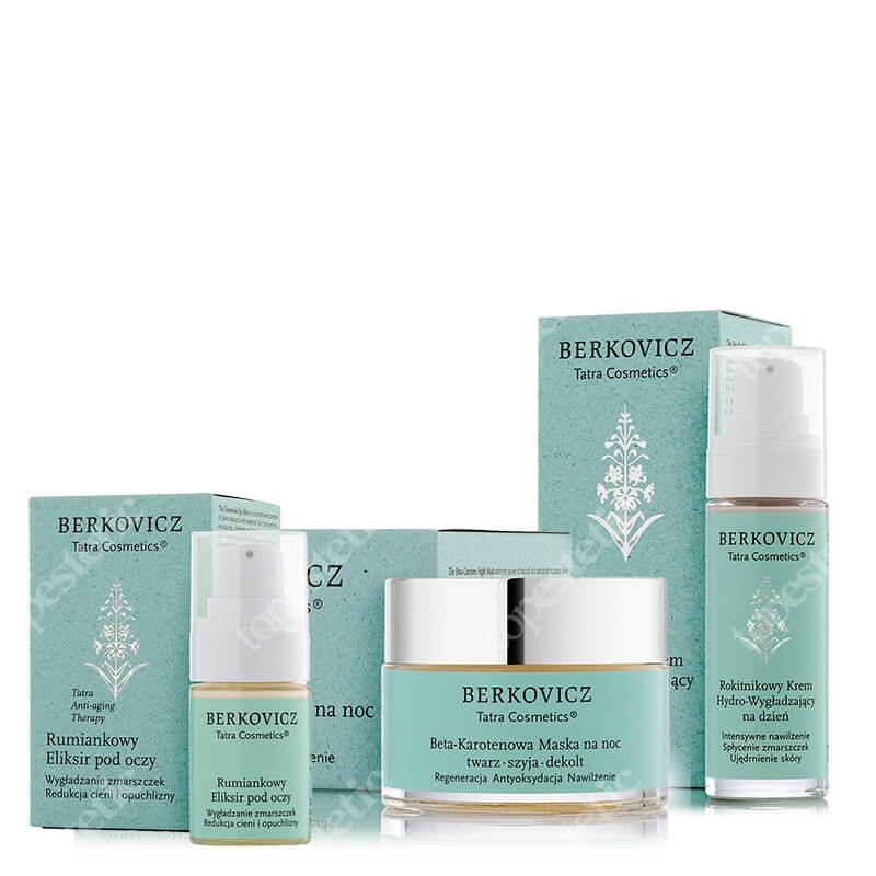 Berkovicz Complete Care Set ZESTAW Krem wygładzający na dzień 30 ml + Eliksir pod oczy 15 ml + Maska regenerująca na noc 50 ml
