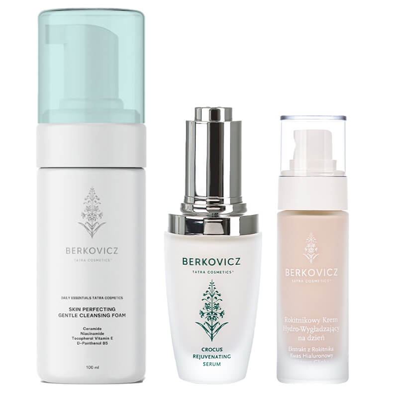 Berkovicz Lifting Day Set ZESTAW Pianka oczyszczająca 100 ml + Serum odmładzające 30 ml + Krem hydro wygładzający na dzień 30 ml
