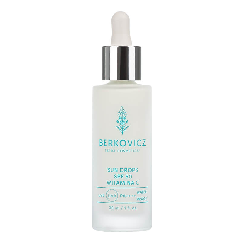 Berkovicz Sun Drops SPF 50 Serum ochronne SPF 50 do twarzy z witaminą C wodoodporne 30 ml