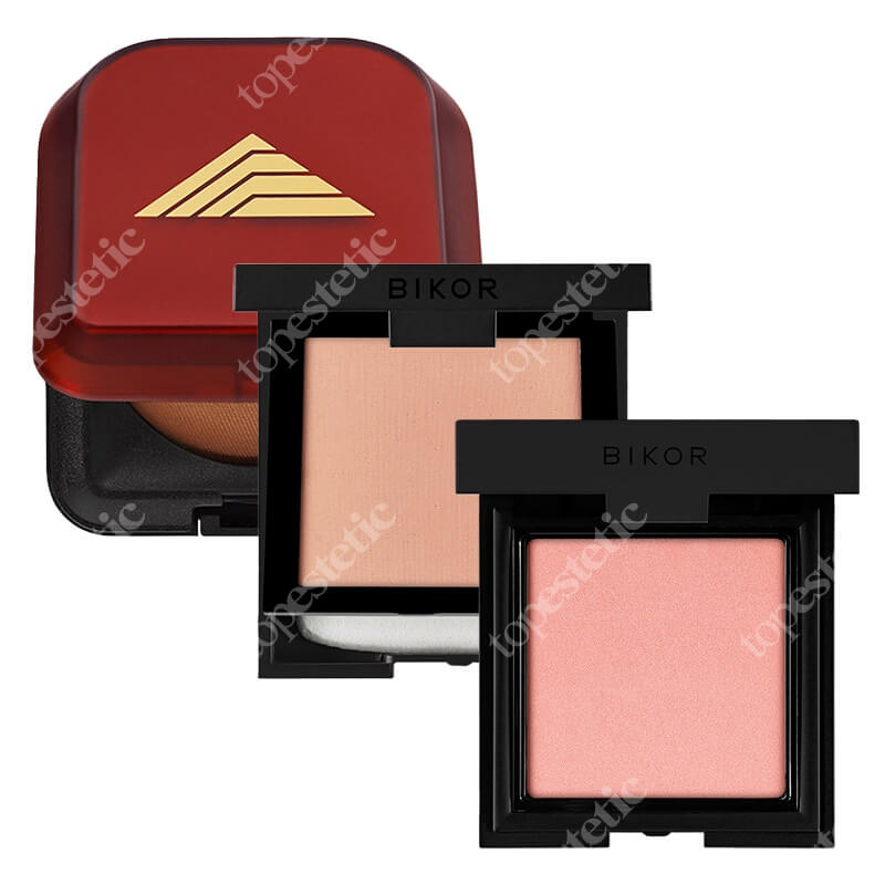 Bikor Erde + Oslo + Como ZESTAW Bikor Ziemia Egipska 13 g + Puder - N°5 Honey (miodowy) 8 g + Róż - N°5 Sunrise Satined (ciepły łososiowy, satynowy) 8 g