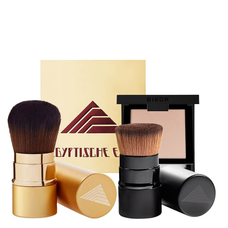 Bikor Perfect Set ZESTAW Bikor Ziemia Egipska 14 g + Pędzel 1 szt + Puder - N°3 8 g + Pędzel 1 szt