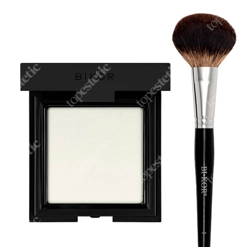 Bikor Tokyo Powder + Bikor Pro Brush N°1 ZESTAW Puder Transparentny Tokyo 8 g + Pędzel do pudru naturalne włosie 1 szt.