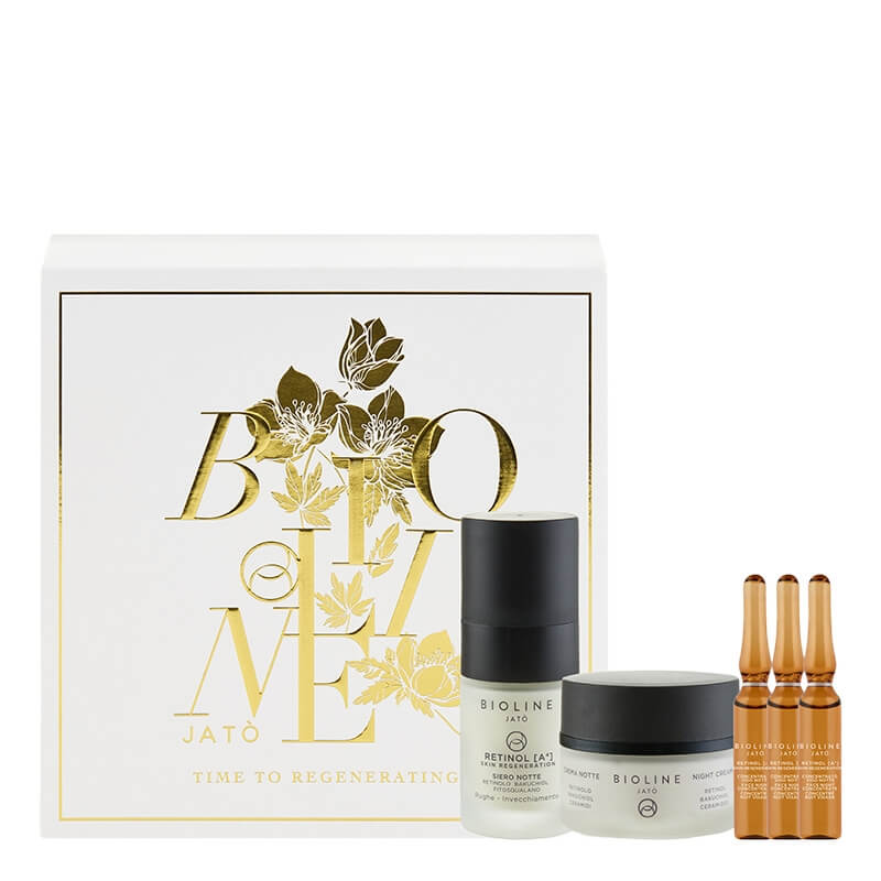 Bioline Jato Time To Regenerating ZESTAW Serum na noc 15 ml + Krem na noc 30 ml + Serum w ampułkach 3x 2 ml