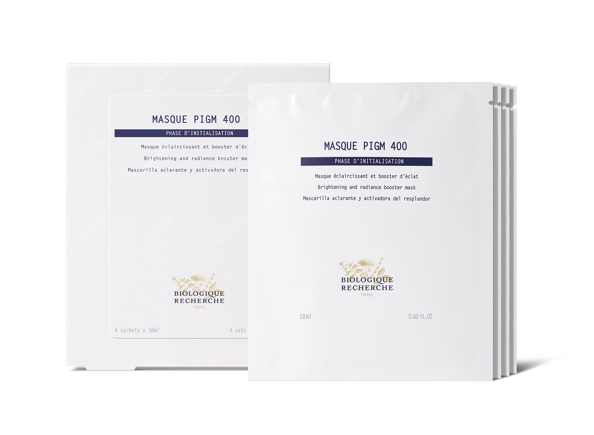 Biologique Recherche Masque PIGM 400 Maska rozjaśniająca 4 szt.