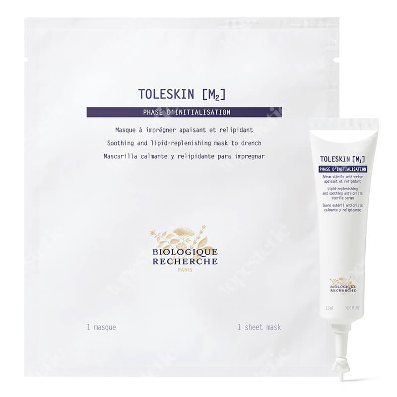 Biologique Recherche Toleskin ZESTAW Łagodząca i relipidująca maska SOS 1 szt + Sterylne serum 15 ml