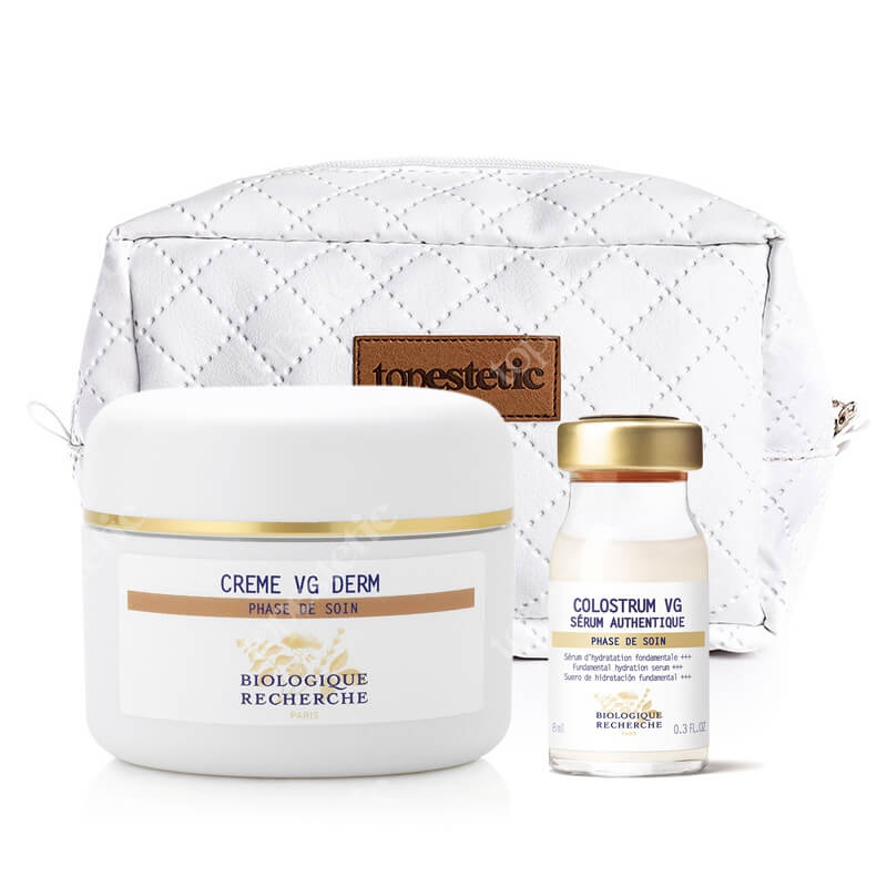 Biologique Recherche VG Derm Set ZESTAW Krem odżywczy do skóry suchej 50 ml + Serum nawilżające i odżywcze 8 ml + Kosmetyczka
