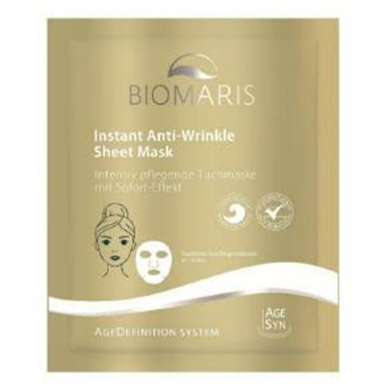 Biomaris Instant Anti-Wrinkle Sheet Mask Błyskawiczna maska przeciwstarzeniowa w płacie 18 ml