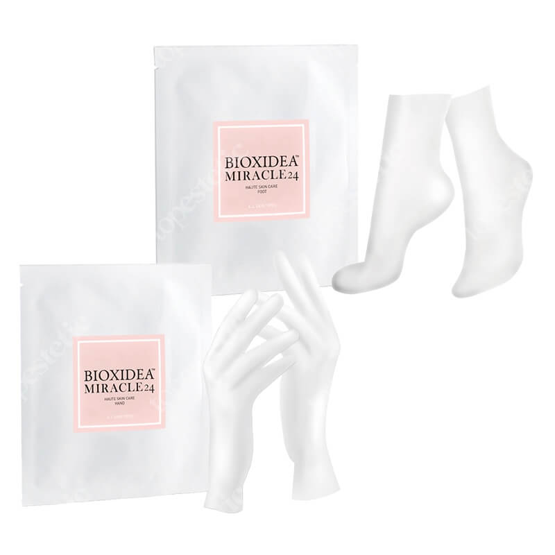 Bioxidea Miracle 24 Hand + Foot Mask ZESTAW Maska na dłonie 1 szt. + Maska na stopy 1 szt.