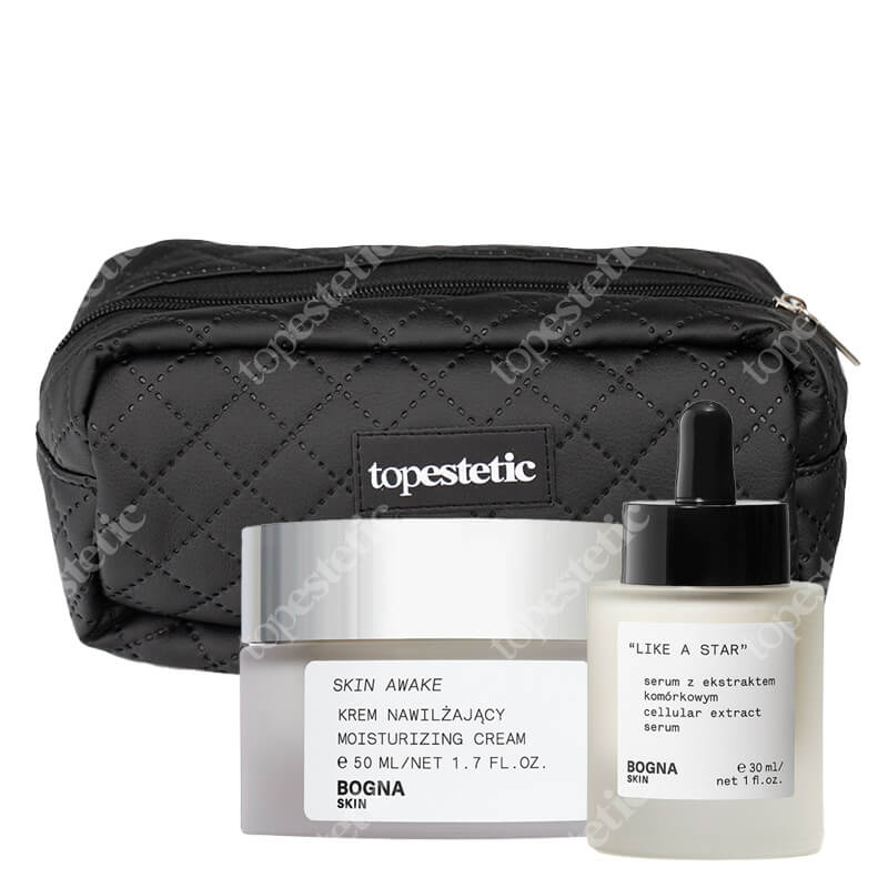 Bogna Skin Like a Star + Moisturizing Cream Skin Awake  ZESTAW Serum z ekstraktem komórkowym 30 ml + Krem ujędrniający 50 ml + Kosmetyczka 1 szt