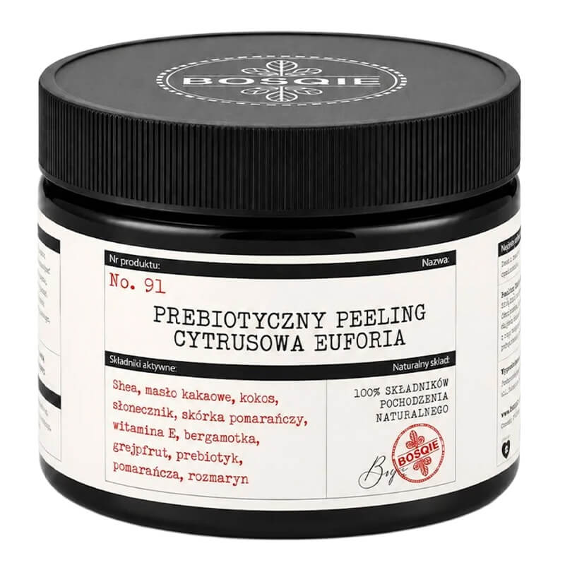 Bosqie Prebiotyczny Peeling Cytrusowa Euforia No.91 Naturalny peeling cukrowy do ciała 250 ml