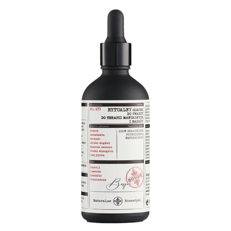 Bosqie Rytualny Olejek No.933 Rytualny olejek do twarzy do terapii manualnych i masażu 100 ml