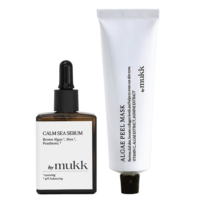 By Mukk Deep Algae Care ZESTAW Serum kojące z algami 30 ml + Algowa maska do twarzy 60 ml