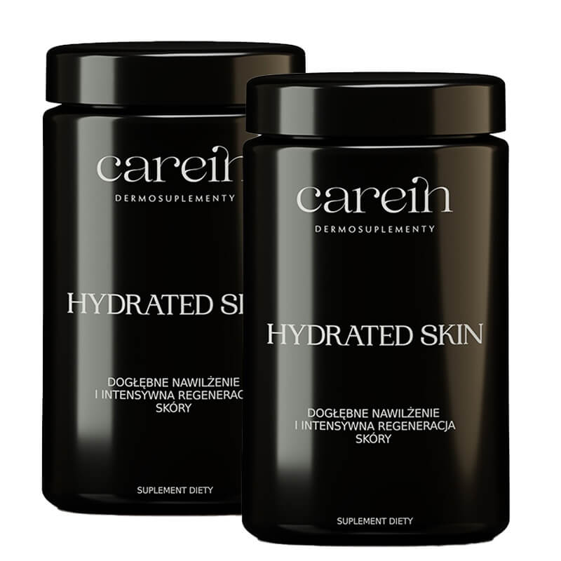 Carein Hydrated Skin x 2 ZESTAW Kuracja 30 dni Nawilżenie i odbudowa bariery skórnej 90 kaps x 2