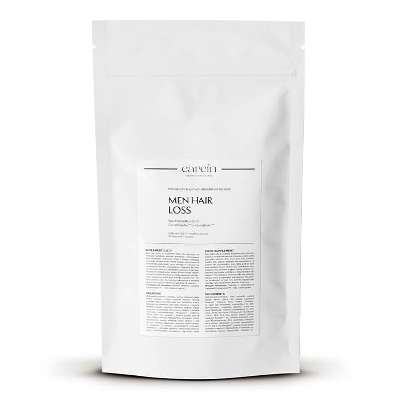 Carein Men Hair Loss - Refill Łysienie androgenowe męskie - uzupełnienie 120 kaps
