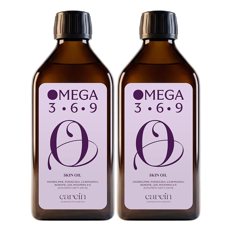 Carein Omega 3-6-9 Skin Oil - 50 Day Treatment ZESTAW Olej funkcjonalny dla skóry 250 ml x 2