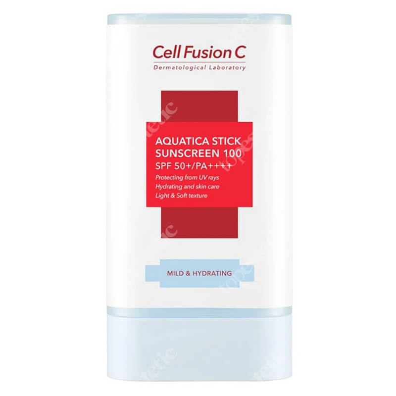 Cell Fusion C Aquatica Stick Sunscreen SPF 50+ / PA++++ Sztyft przeciwsłoneczny dla skór wrażliwych, naczyniowych i suchych 19 g