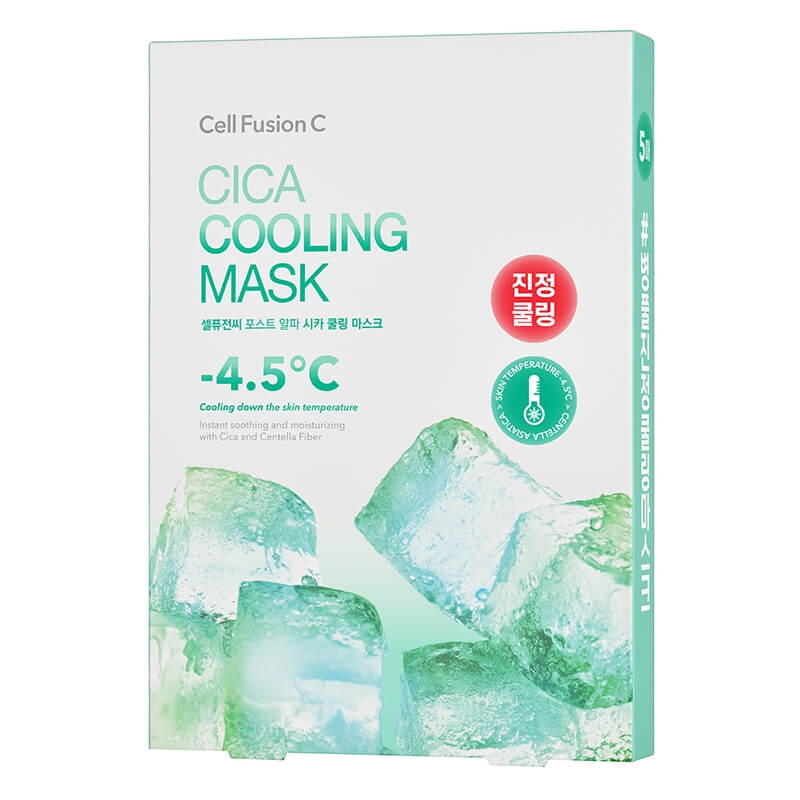 Cell Fusion C Cica Cooling Mask Wygładzająco-chłodząca maska w płacie 5 x 27 g