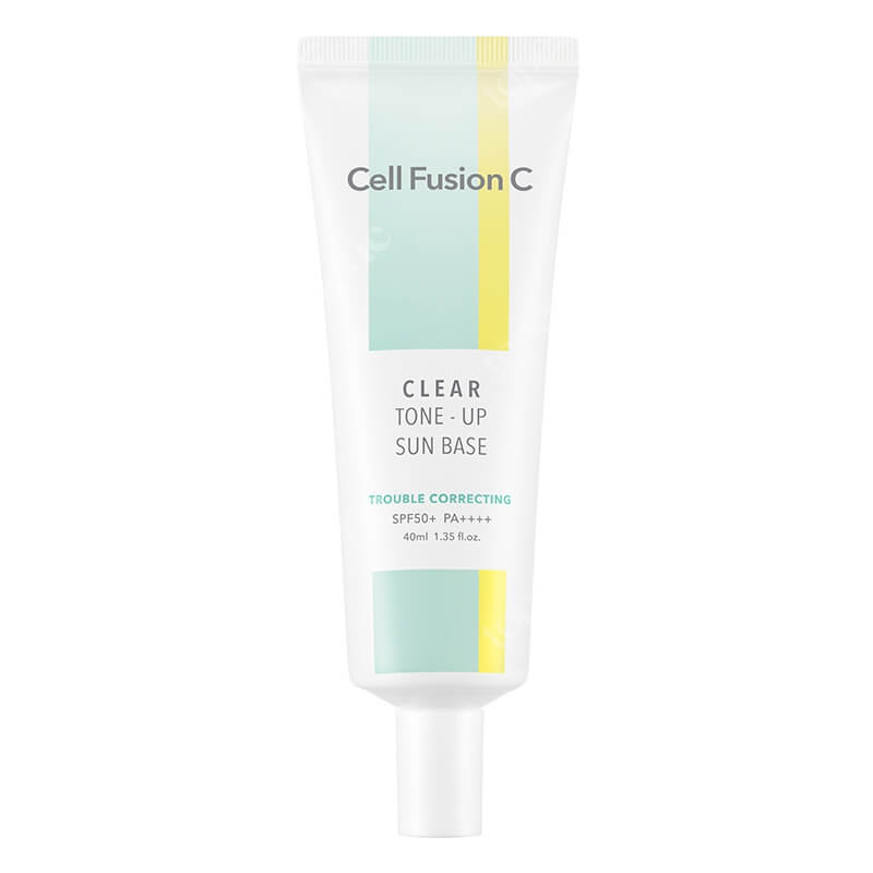 Cell Fusion C Clear Sun Base SPF 50+/PA++++ Kryjąca baza pod makijaż dla skóry wrażliwej, trądzikowej z bardzo wysoką ochroną przeciwsłoneczną 40 ml