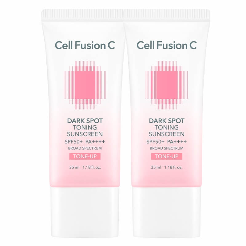 Cell Fusion C Dark Spot Toning Sunscreen SPF50+ PA++++ ZESTAW Krem wyrównujący koloryt skóry 35 ml x 2