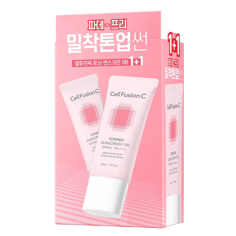 Cell Fusion C Dark Spot Toning Sunscreen SPF50+ PA++++ ZESTAW Krem wyrównujący koloryt skóry 35 ml x 2