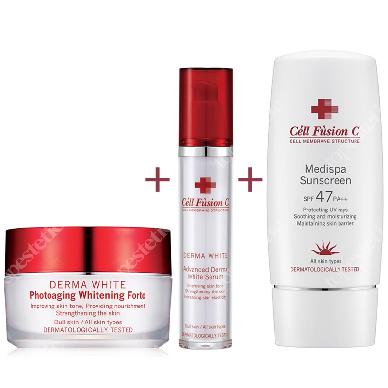Cell Fusion C Derma White Set ZESTAW Krem 50 ml + Filtr 70 ml + Serum 50 ml