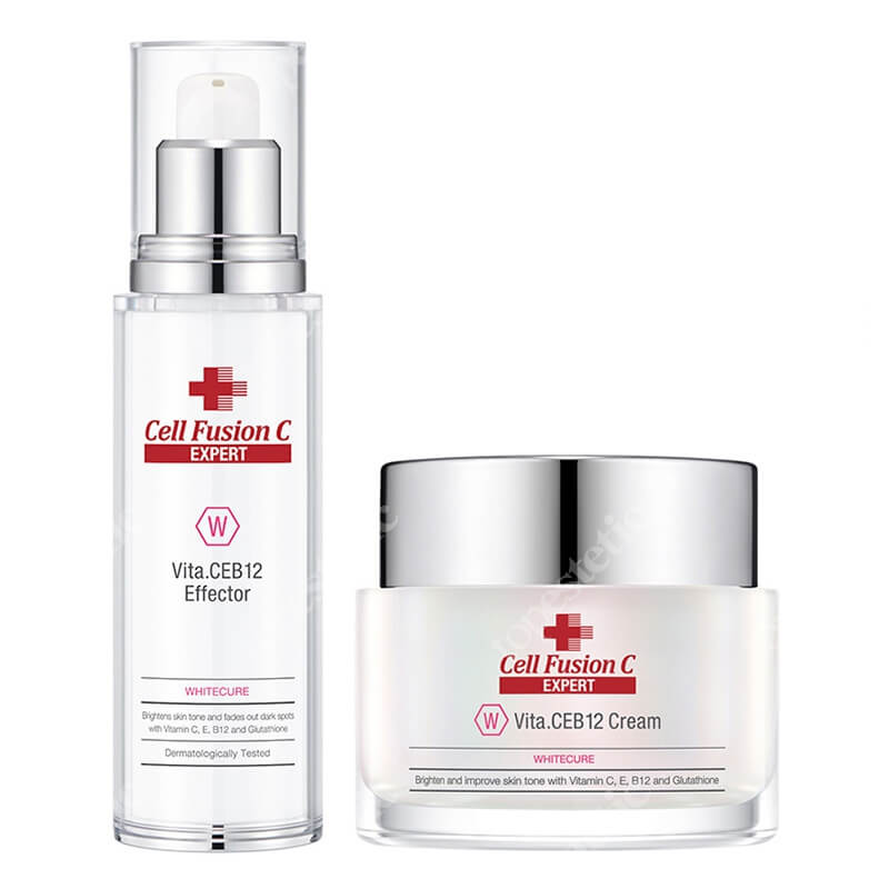 Cell Fusion C Expert Pielęgnacja Rozjaśniająca ZESTAW Krem rozjaśniający intensywnie regenerujący 50 ml + Serum rozjaśniające zapobiegające powstawaniu przebarwień 50 ml