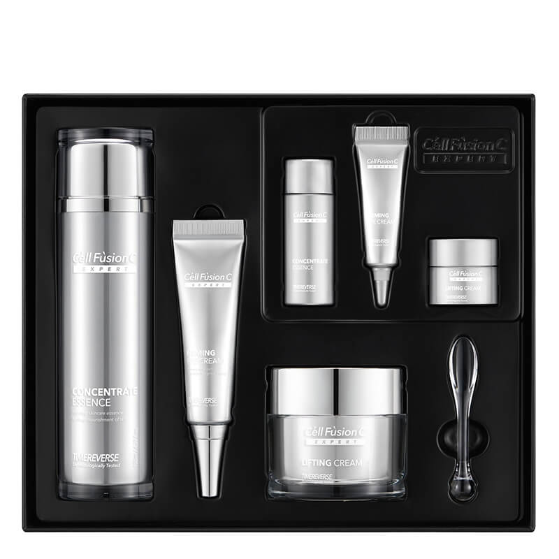 Cell Fusion C Expert Time Reverse Set ZESTAW Emulsja liftingująco - napinająca 100 ml, 5 ml + Krem liftingujący na okolice oczu 20 ml , 5 ml + Krem przeciwstarzeniowy 50 ml, 5 ml