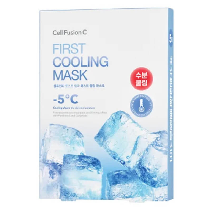 Cell Fusion C First Cooling Mask Chłodząca maska hydrożelowa dla podrażnionej skóry 5x25 g