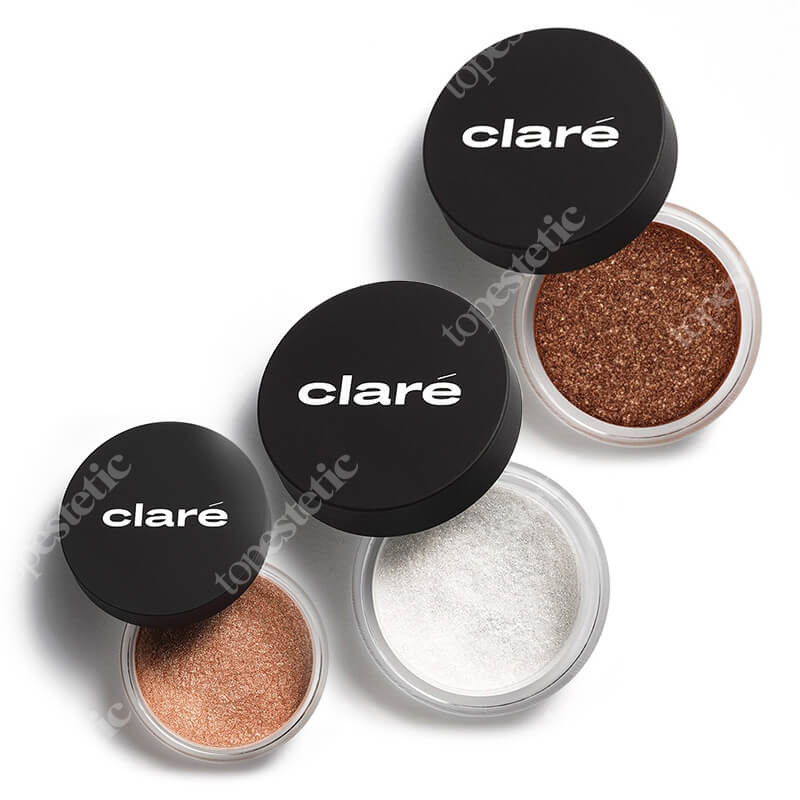 Clare Naked Sun + Caramel Cappuccino + Body Magic Dust ZESTAW Cień (Naked Sun 918) 1,6 g + Cień (Caramel Cappuccino 929) 1,5 g + Puder rozświetlający (Bronze Skin) 1,5 g