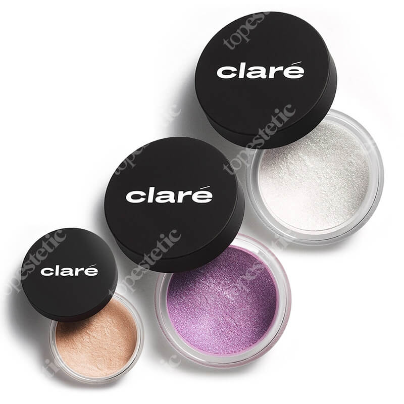 Clare Naked Violet + Pastel Purple + Oh! Glow - Botox ZESTAW Cień (Naked Violet) 1,5 g + Cień (Pastel Purple 881) 1,2 g + Puder rozświetlający (kolor Btx 32) 1 g