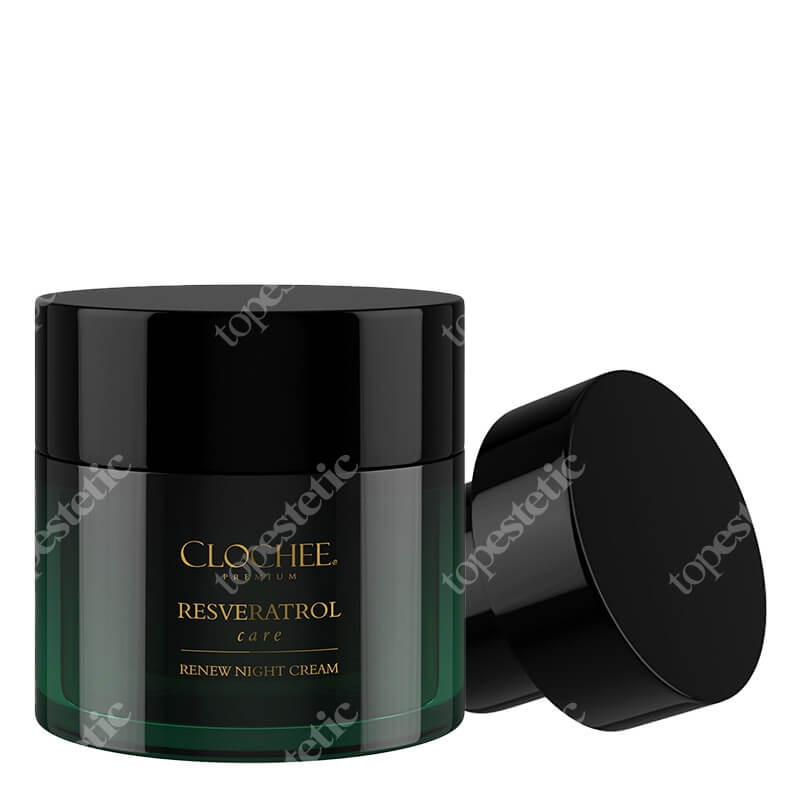 Clochee Resveratrol Care ZESTAW Odbudowujący krem na noc 50 ml + Odbudowujący krem na noc (wkład) 50 ml