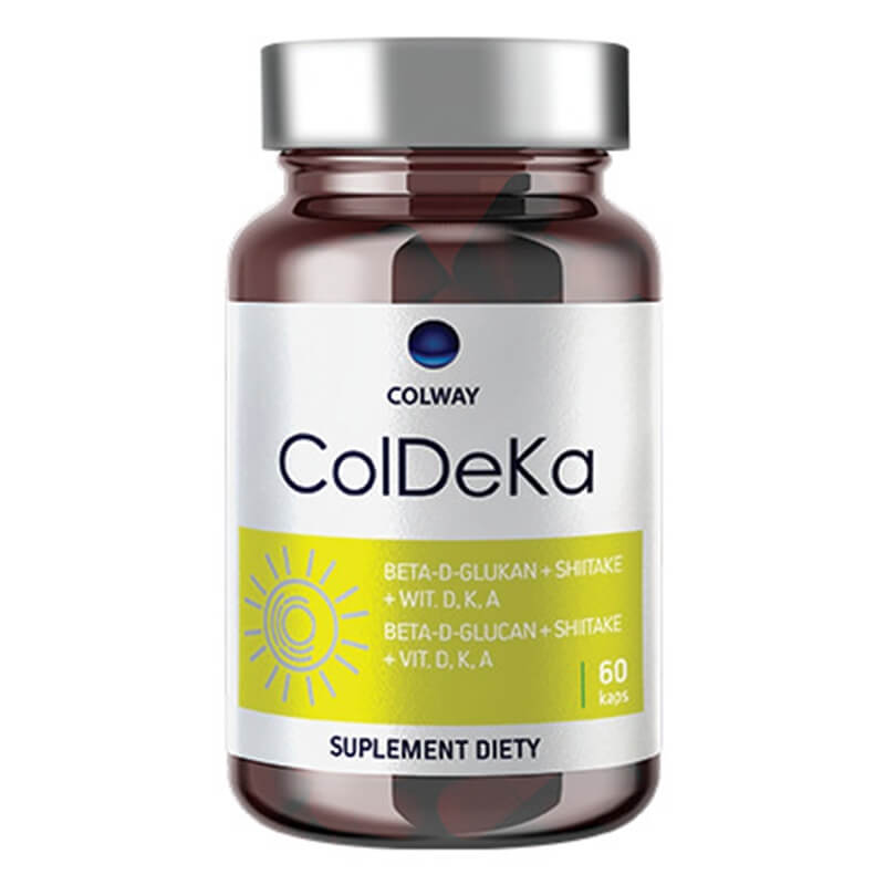 Colway ColDeKa Suplement diety Shitake + BetaDGlutan + Wit. D,K,A 60 kaps.