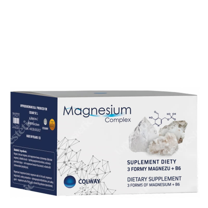 Colway Magnesium Complex Kompozycja trzech form magnezu 60 kaps.