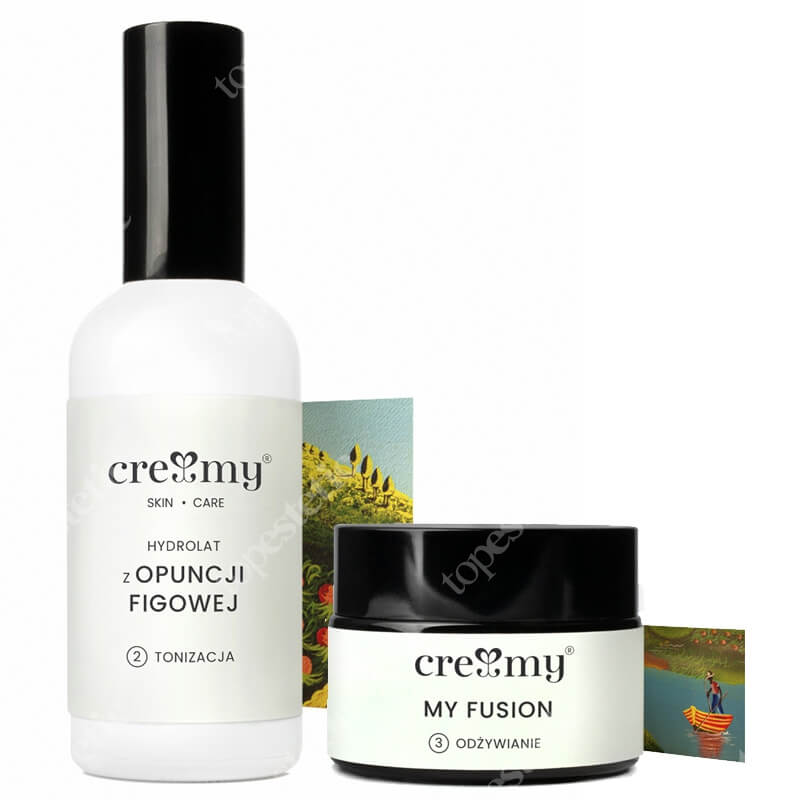 Creamy My Fusion + Hydrolat z Opuncji Figowej ZESTAW Lekki krem nawilżający na dzień 30 g + Hydrolat tonizujący, przeciwzapalny 100 ml
