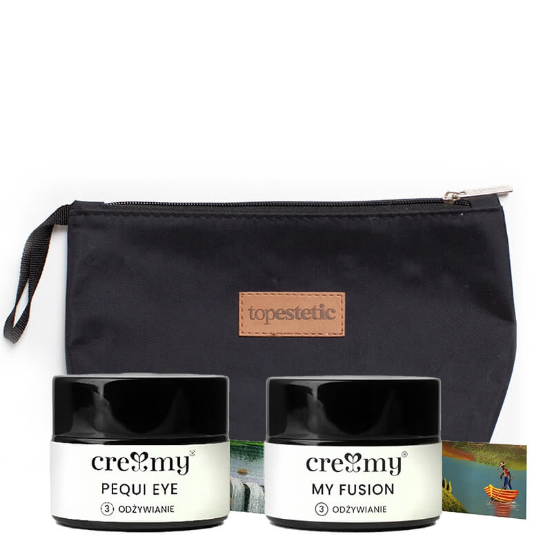 Creamy Pequi Eye + My Fusion ZESTAW Krem pod oczy 15 g + Lekki krem nawilżający na dzień 15 g + Kosmetyczka 1 szt