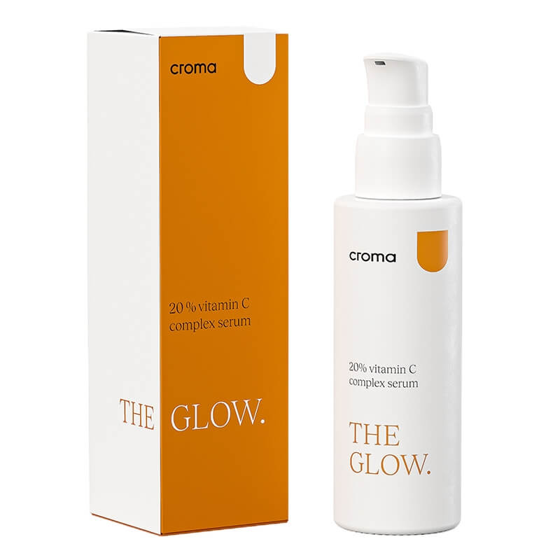 Croma The Glow - Vitamin C Serum Silnie działające serum z 20% kompleksem witaminy C 30 ml