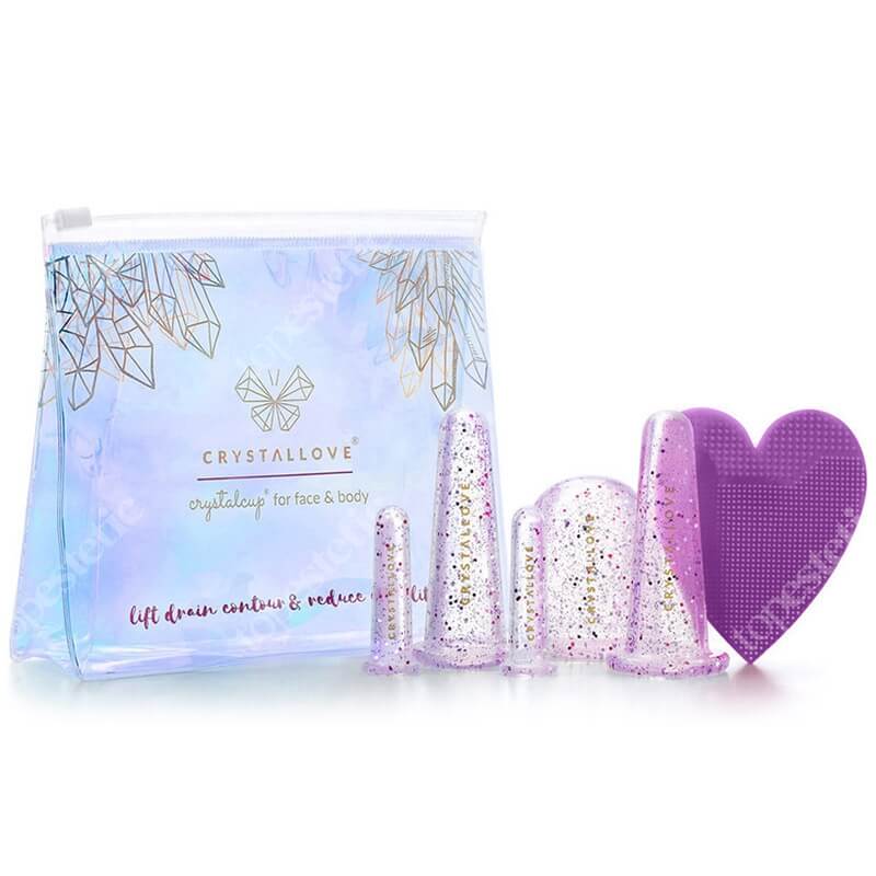 Crystallove Crystalcups Face And Body ZESTAW Bańki do masażu twarzy i ciała - crystal 5 szt