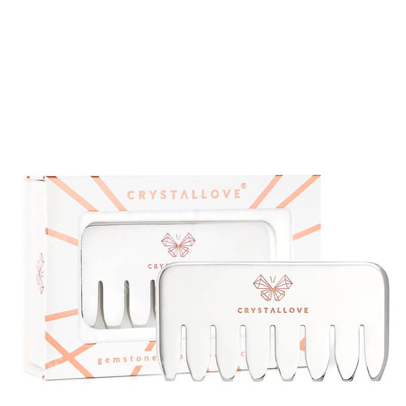 Crystallove Grzebień do Masażu Skóry Głowy i Ciała ze Stali Nierdzewnej Relaks i regeneracja 1 szt