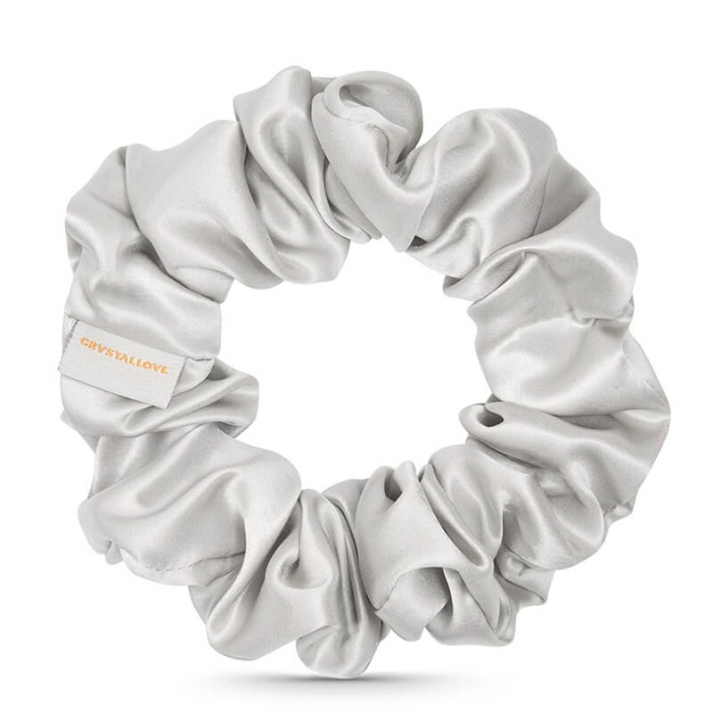 Crystallove Gumka do Włosów Jedwabna (silver) 1 szt