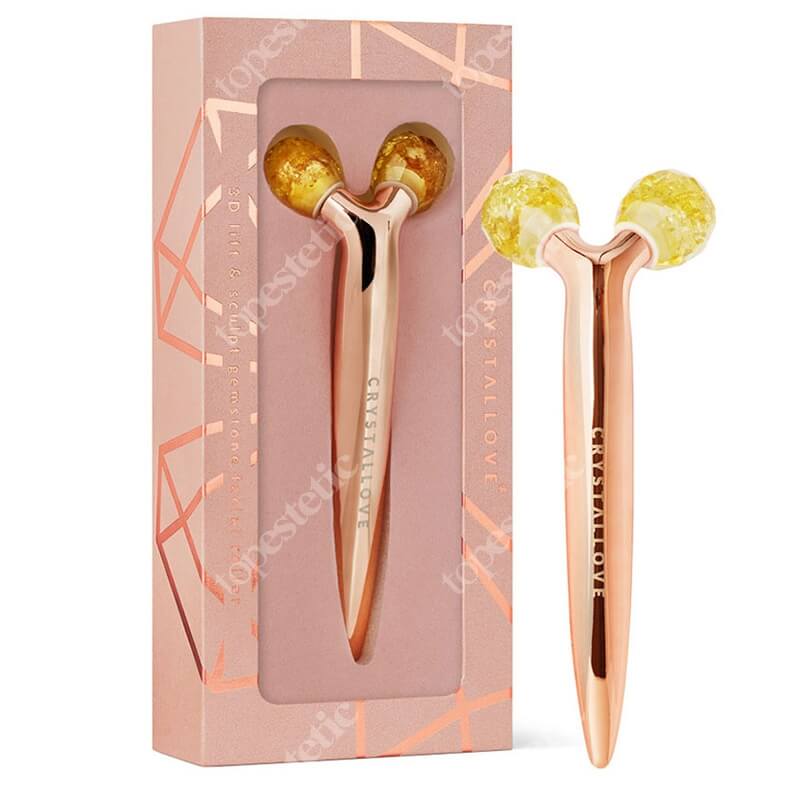 Crystallove Masażer do twarzy 3D z Bursztynem Cytrynowym Liftingujący masażer 1 szt