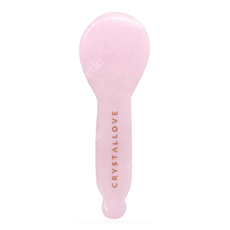 Crystallove Masażer Gua Sha Masażer pod oczy z kwarcu różowego 1 szt