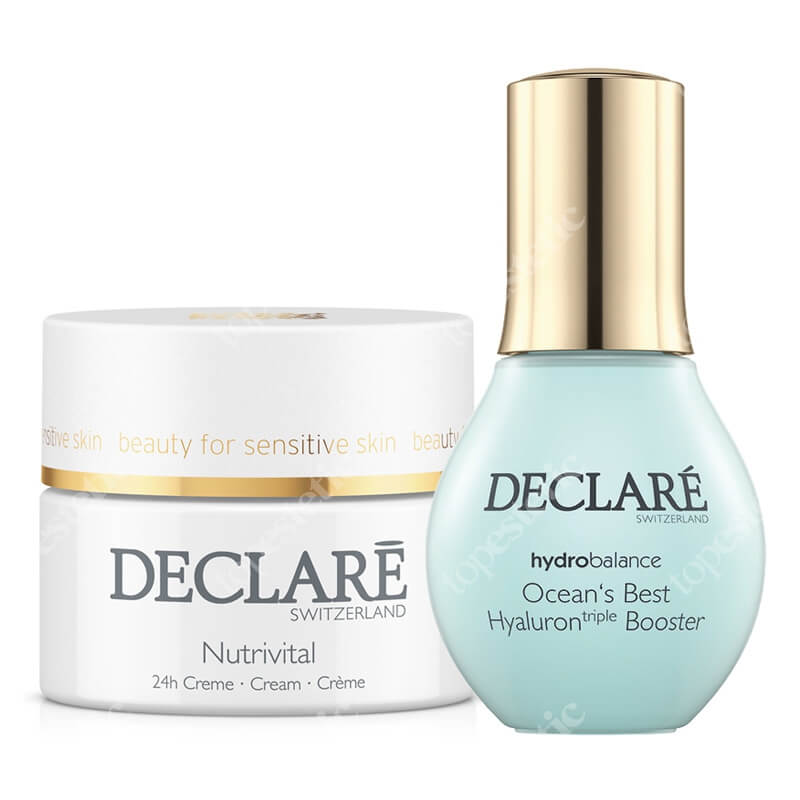 Declare Ocean’s Best Hyaluron Triple Booster + Nutrivital 24 h Cream ZESTAW Siła oceanu. Hialuronowy booster 50 ml + Nutrivital 24 h Krem odżywczy 50 ml