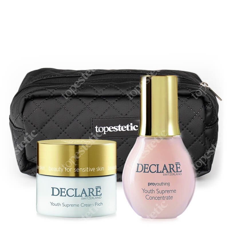 Declare Youth Supreme Set ZESTAW Wzbogacony krem odmładzający 50 ml + Serum odmładzające 50 ml + Kosmetyczka 1 szt